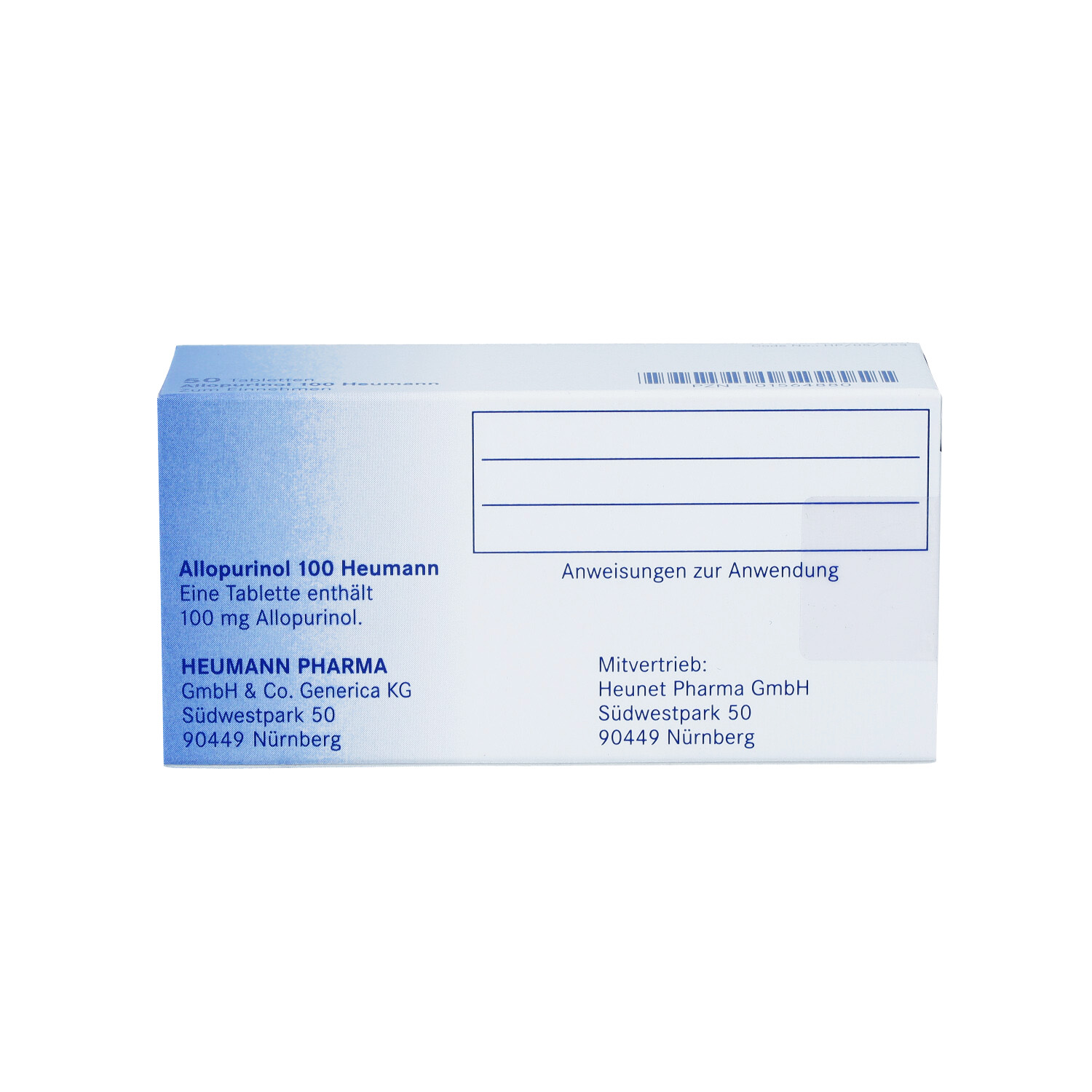 ALLOPURINOL 100 Heumann Tabletten