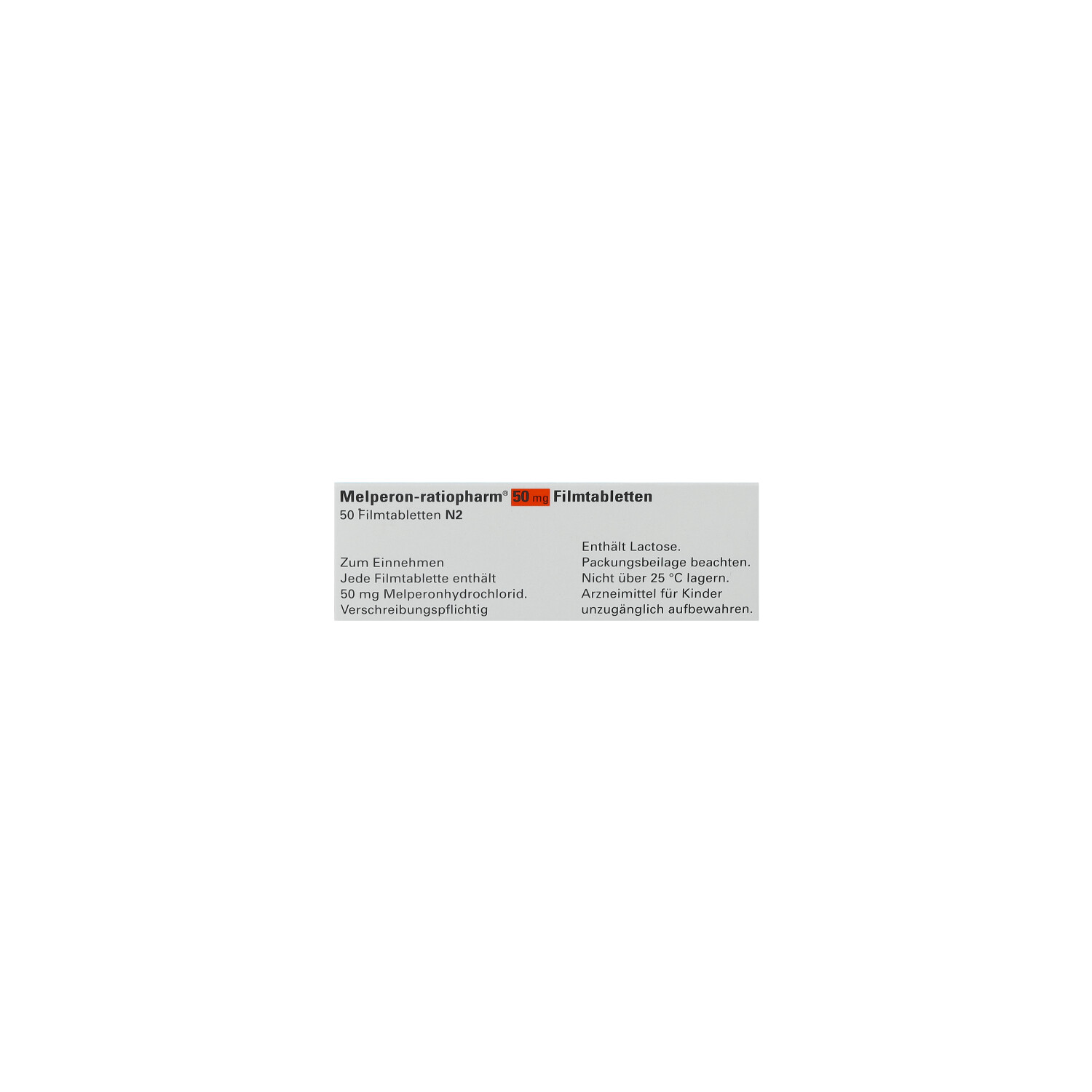 MELPERON-ratiopharm 50 mg Filmtabletten