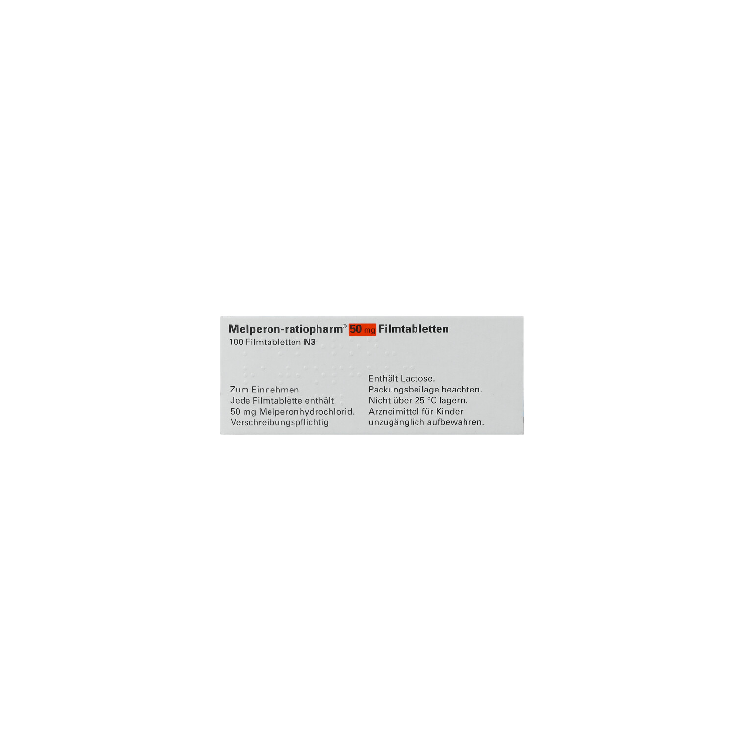 MELPERON-ratiopharm 50 mg Filmtabletten