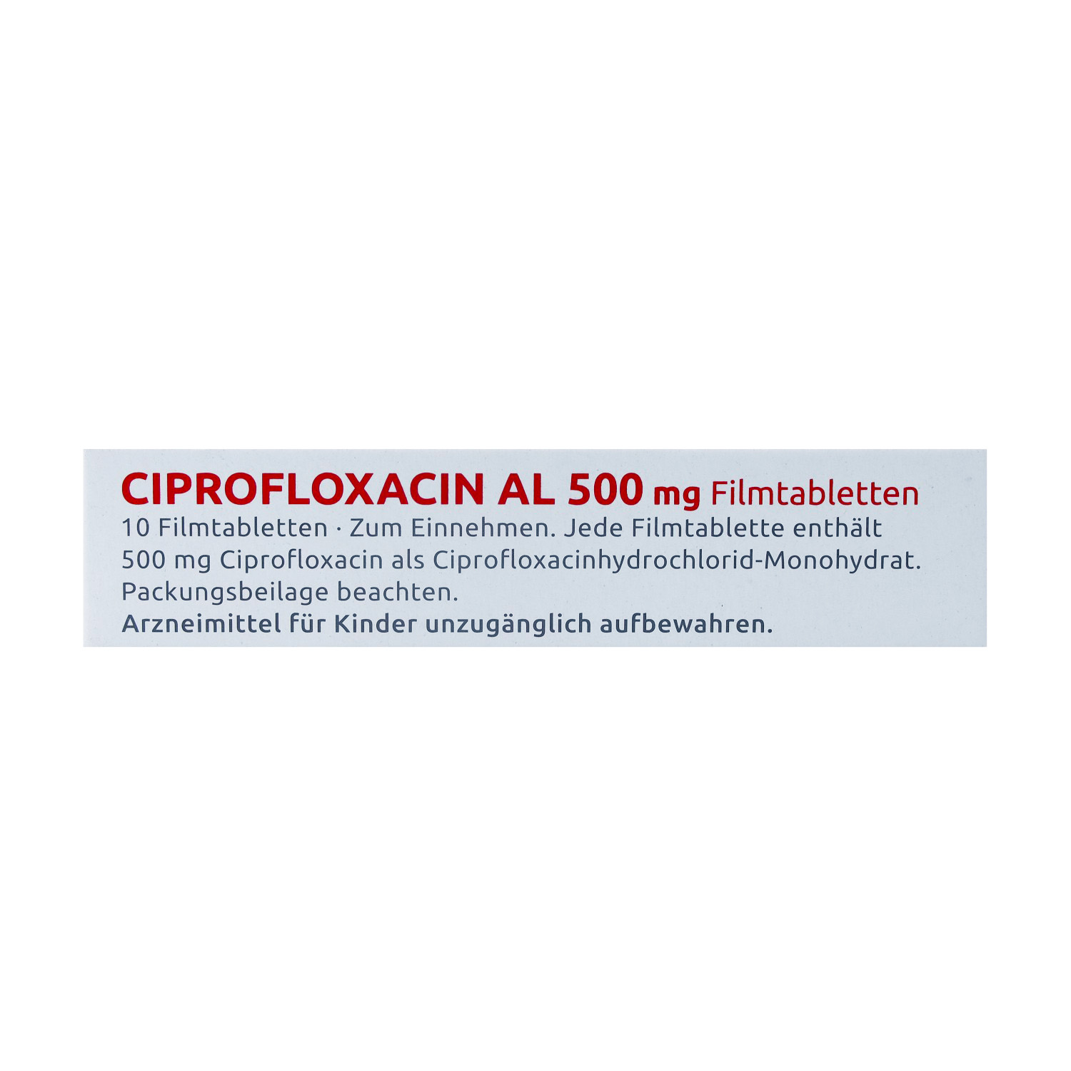 CIPROFLOXACIN AL 500 mg Filmtabletten