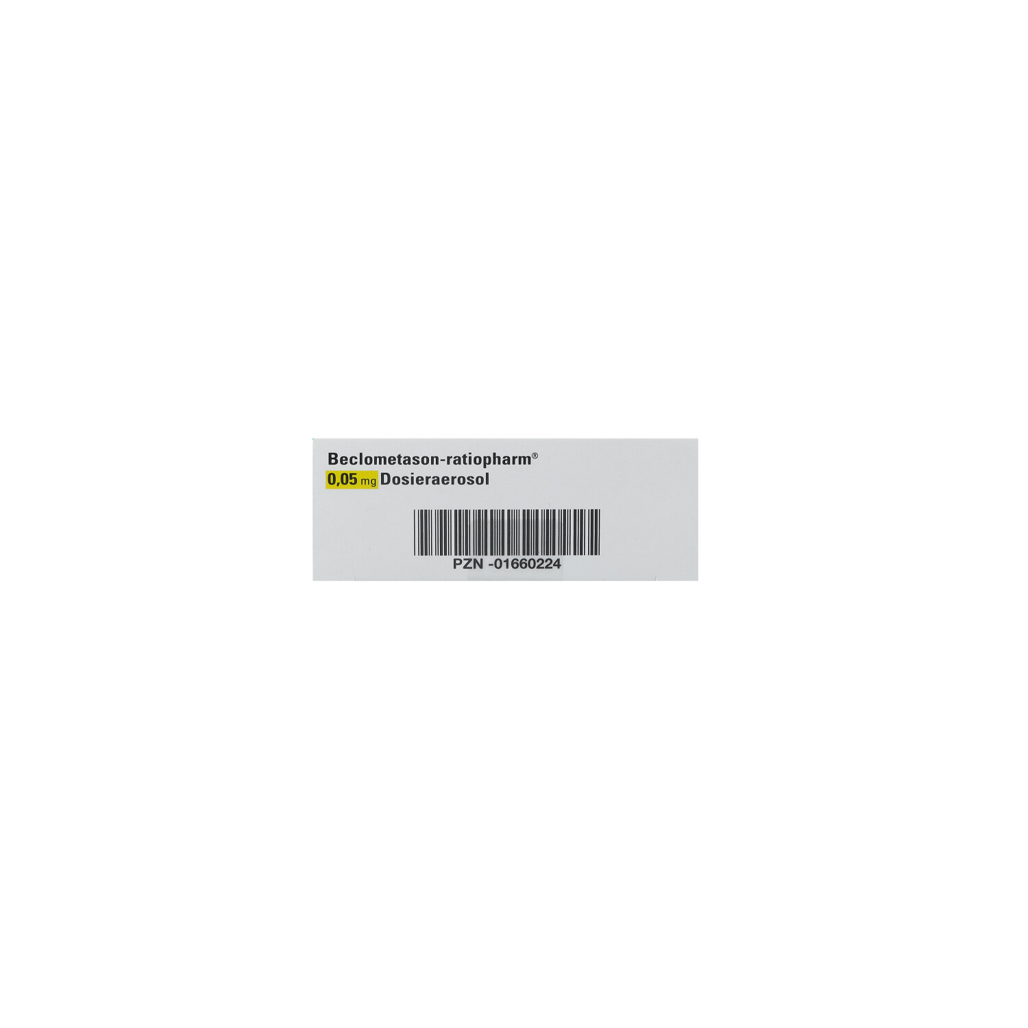 BECLOMETASON-ratiopharm 0,05mg Dosieraer.2x200 Hub