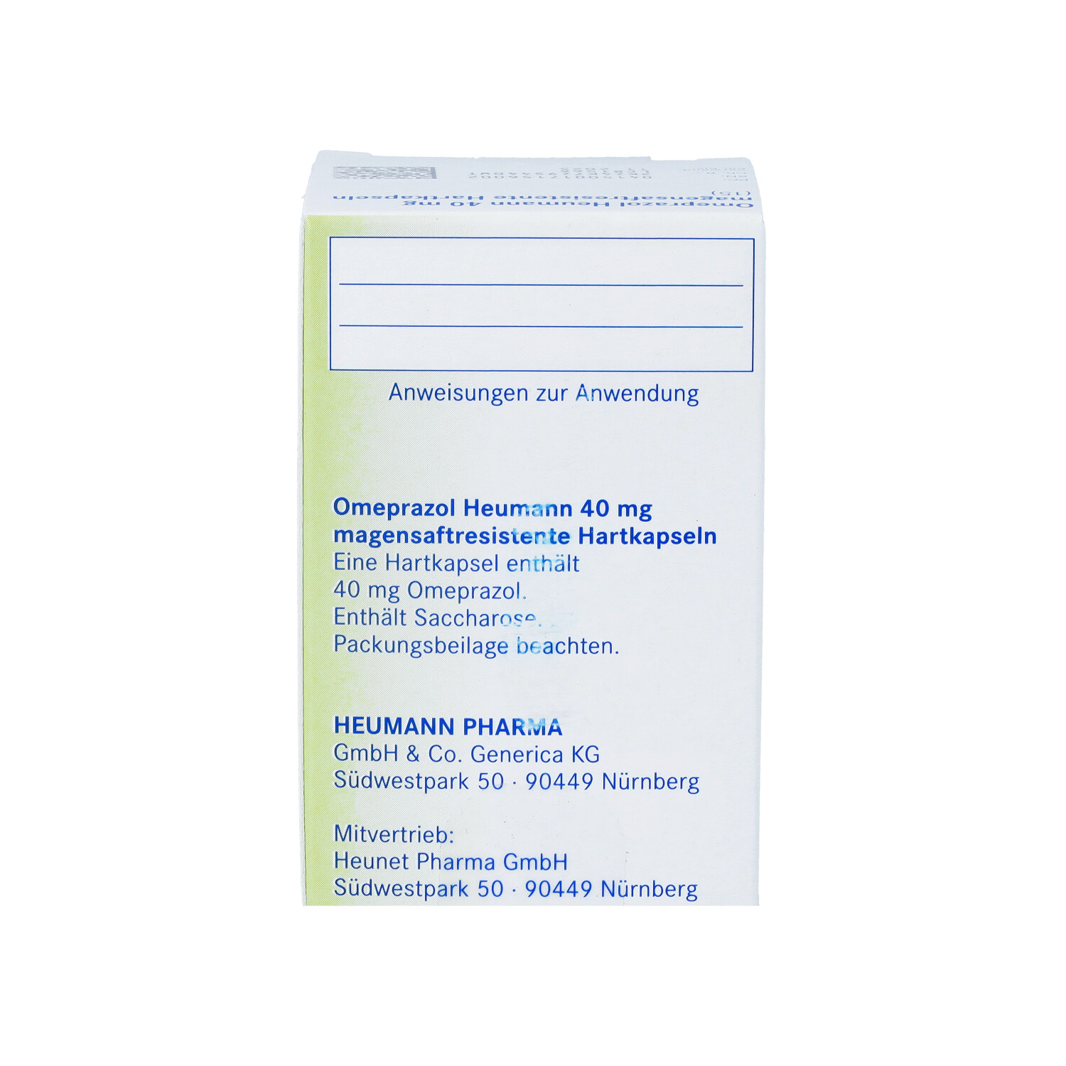 OMEPRAZOL Heumann 40 mg magensaftres.Hartkapseln