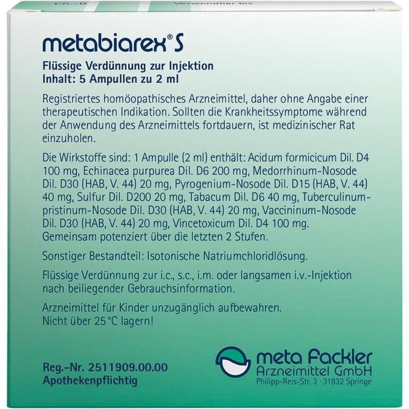 METABIAREX S Injektionslösung