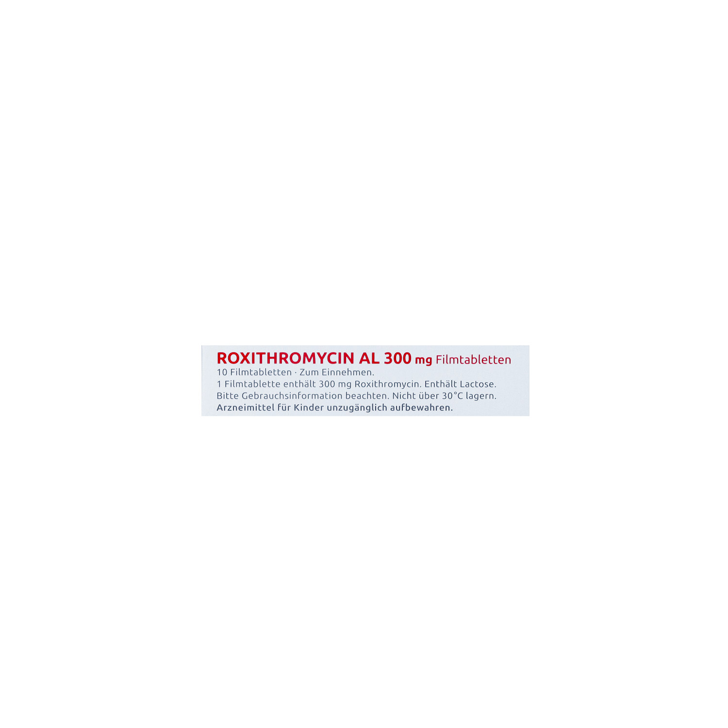 ROXITHROMYCIN AL 300 mg Filmtabletten