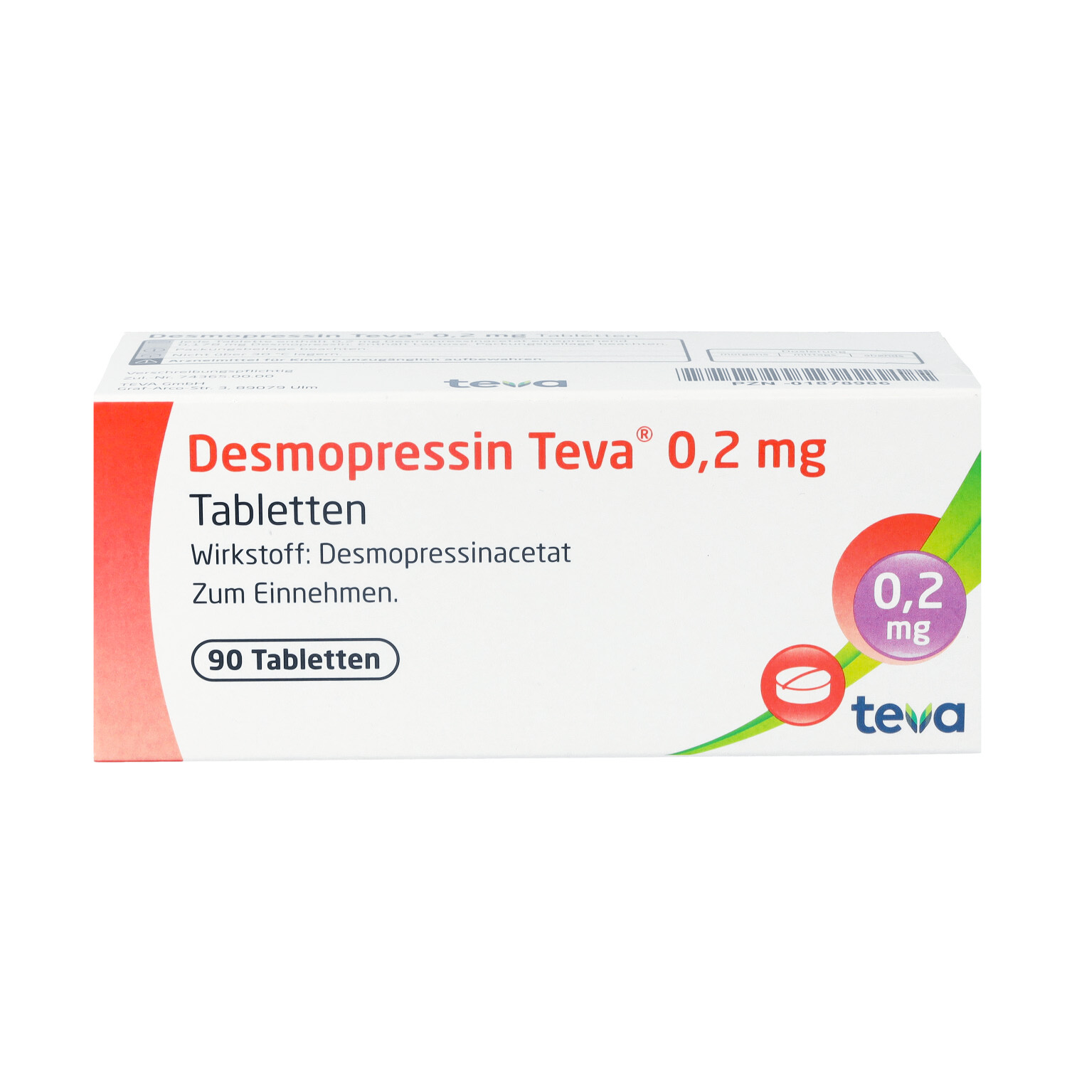 DESMOPRESSIN Teva 0,2 mg Tabletten