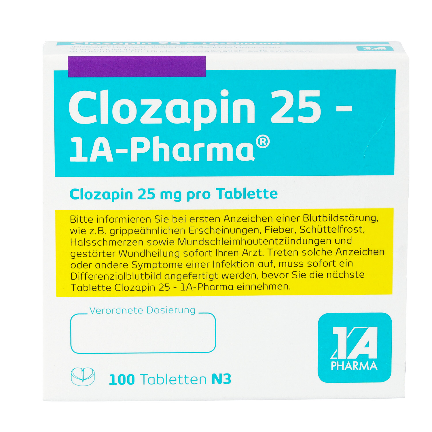 CLOZAPIN 25-1A Pharma Tabletten