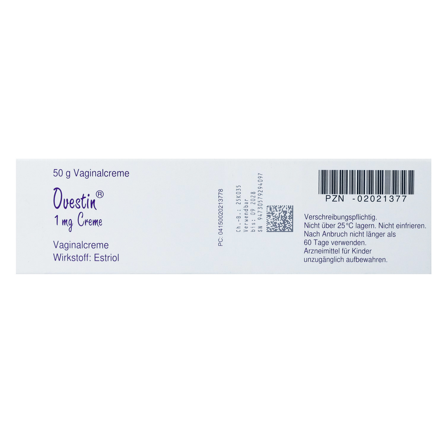 OVESTIN 1 mg Vaginalcreme