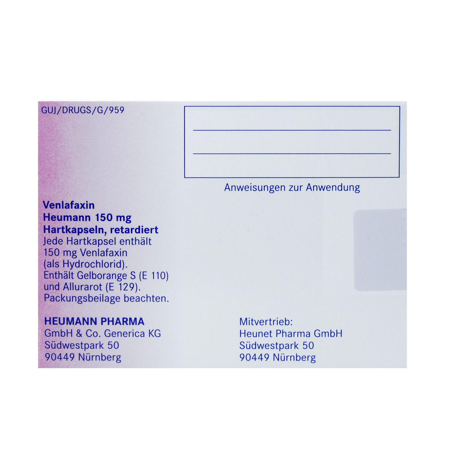 VENLAFAXIN Heumann 150 mg Hartkapseln retardiert