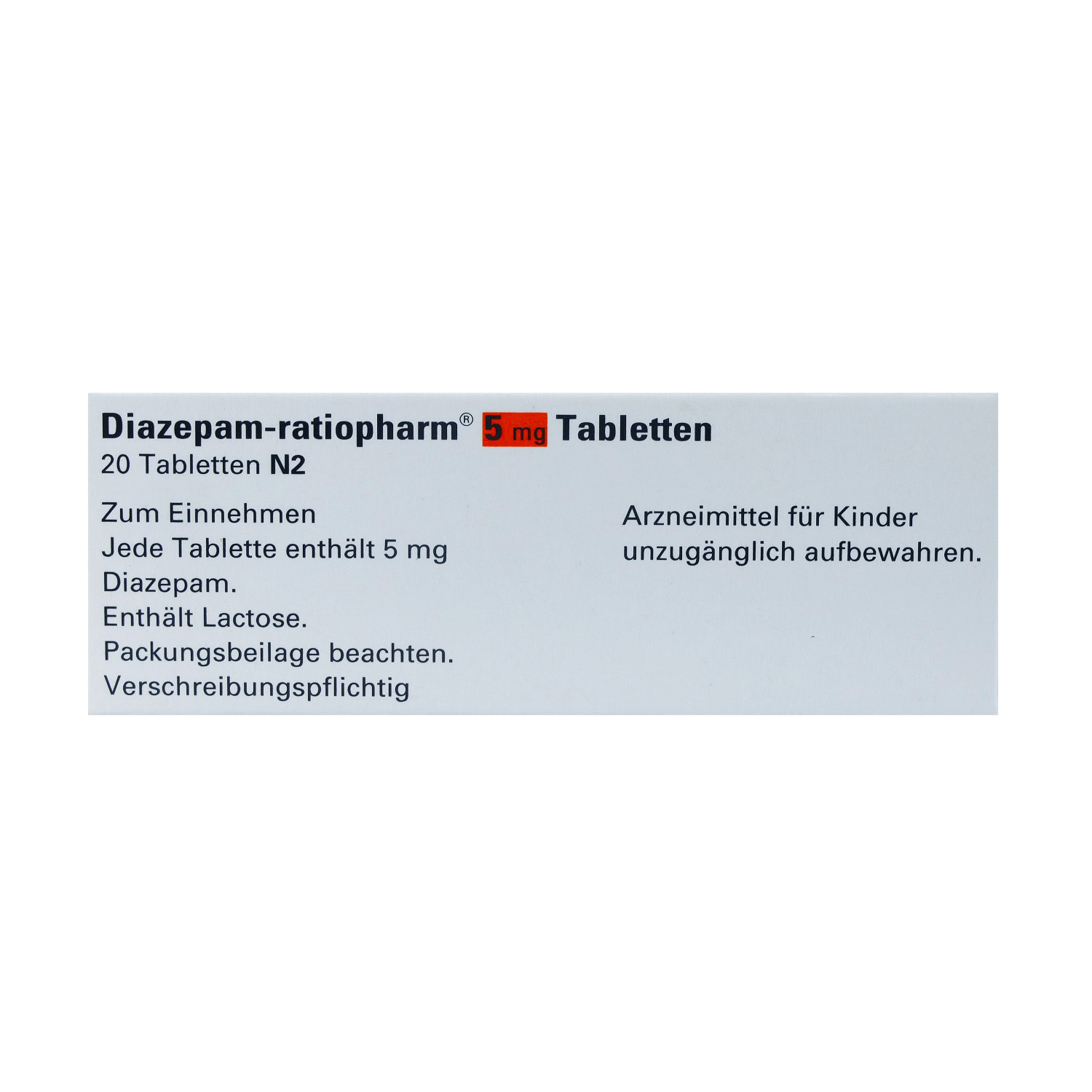 DIAZEPAM-ratiopharm 5 mg Tabletten