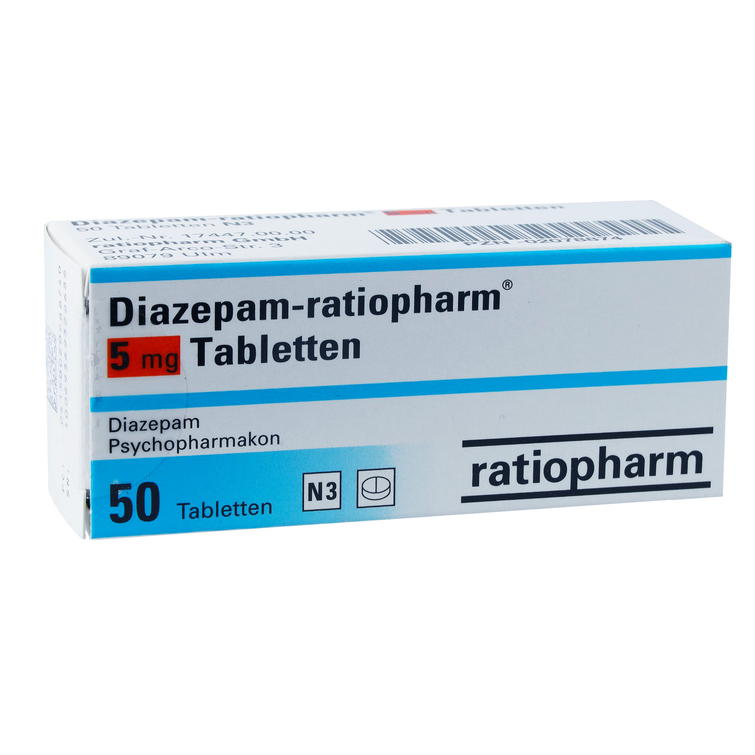 DIAZEPAM-ratiopharm 5 mg Tabletten