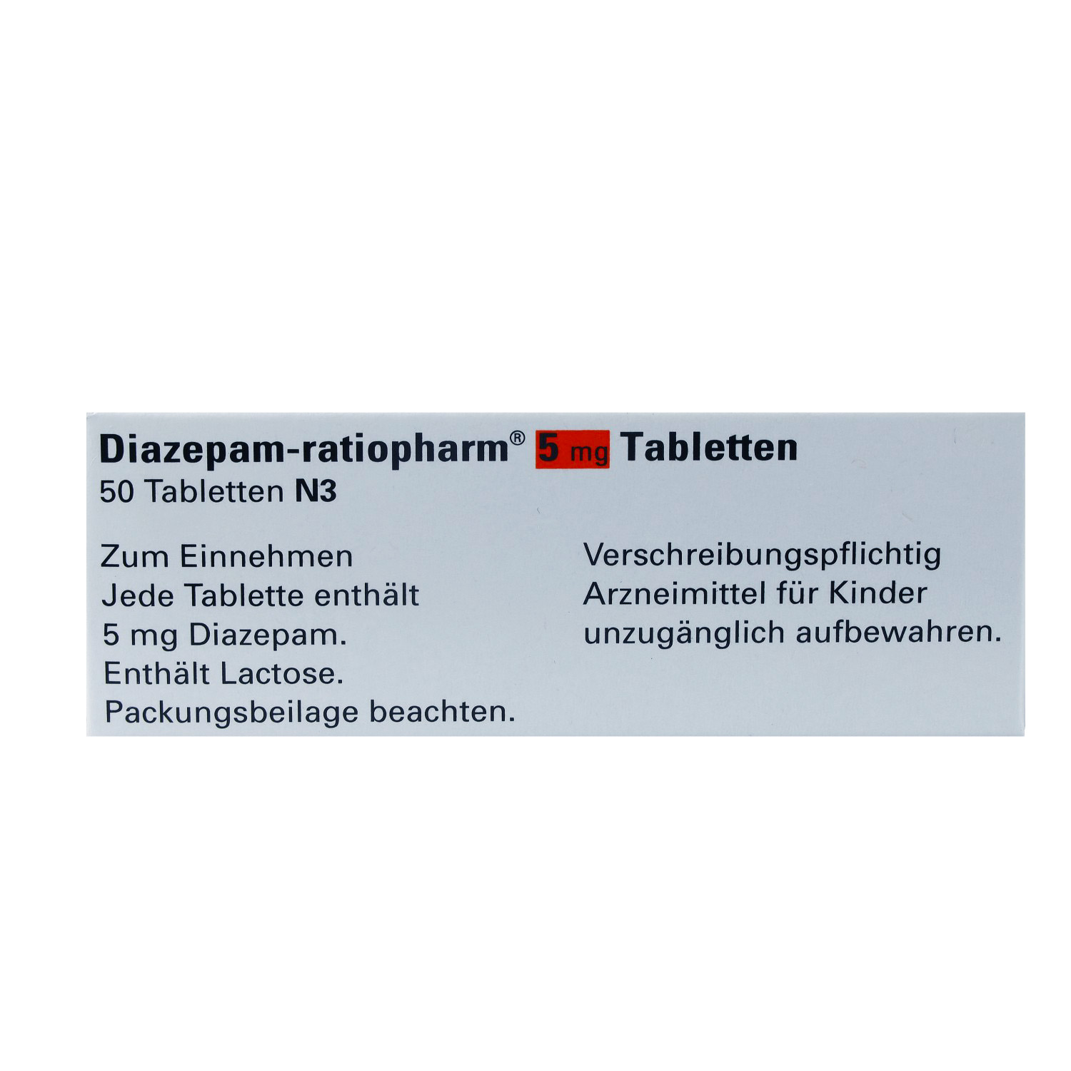 DIAZEPAM-ratiopharm 5 mg Tabletten