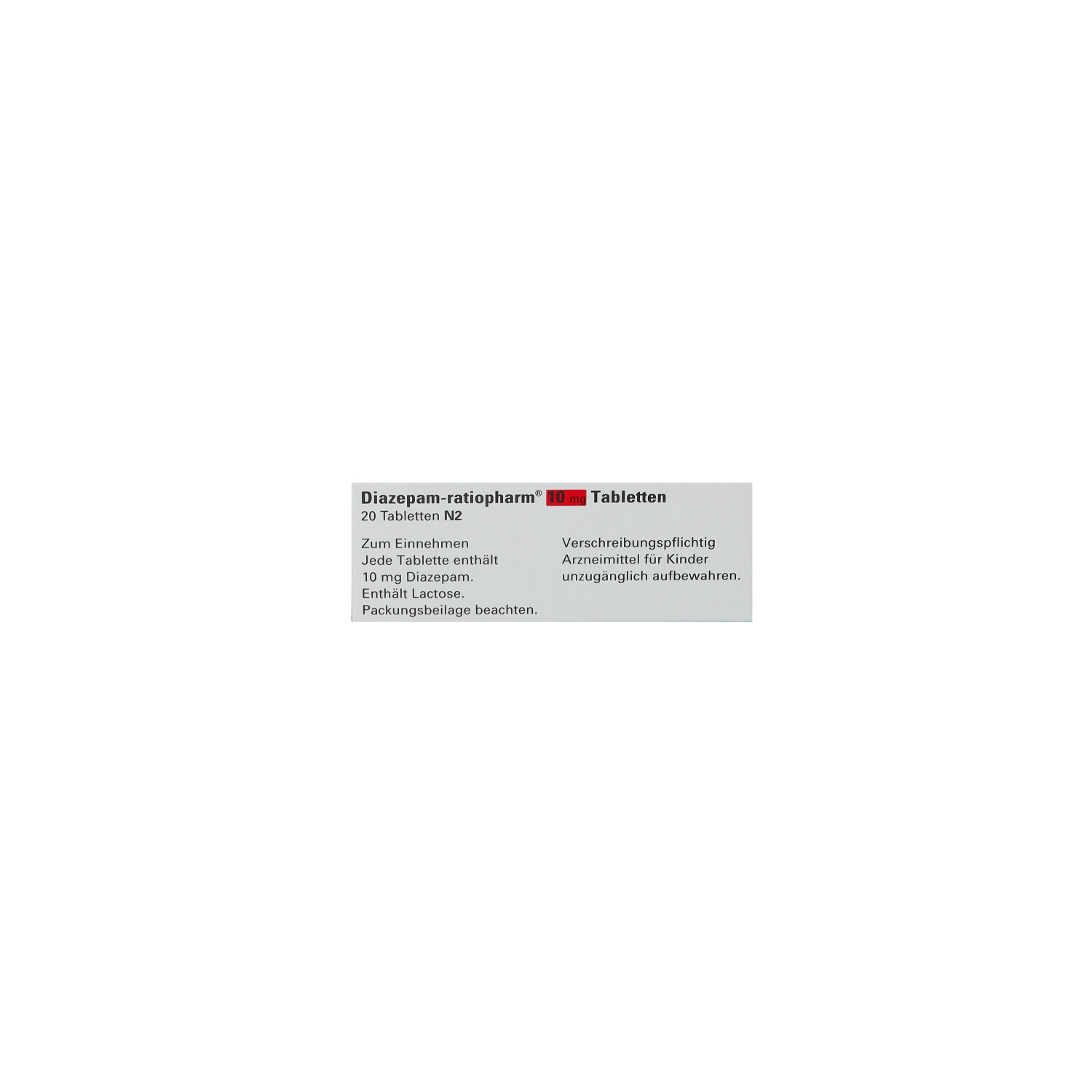 DIAZEPAM-ratiopharm 10 mg Tabletten