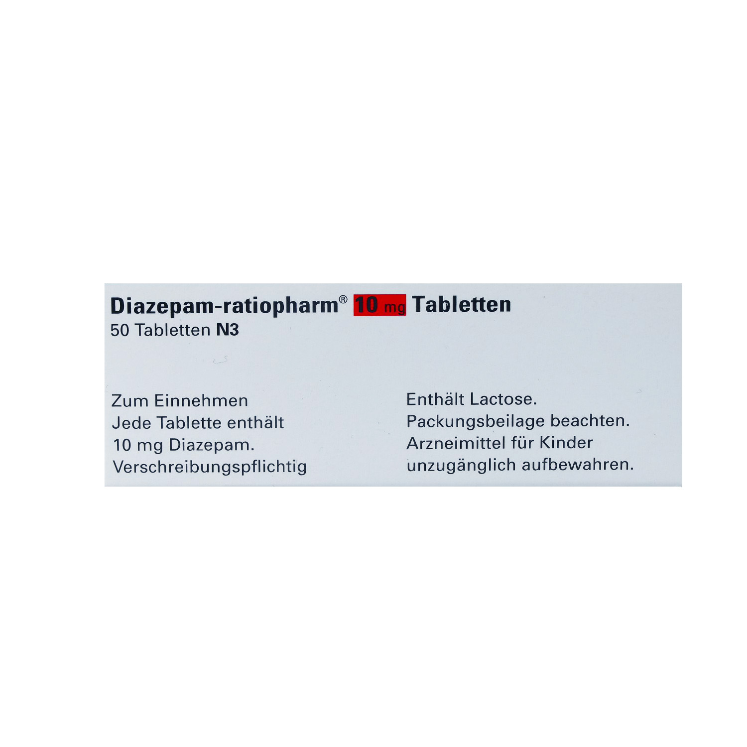 DIAZEPAM-ratiopharm 10 mg Tabletten