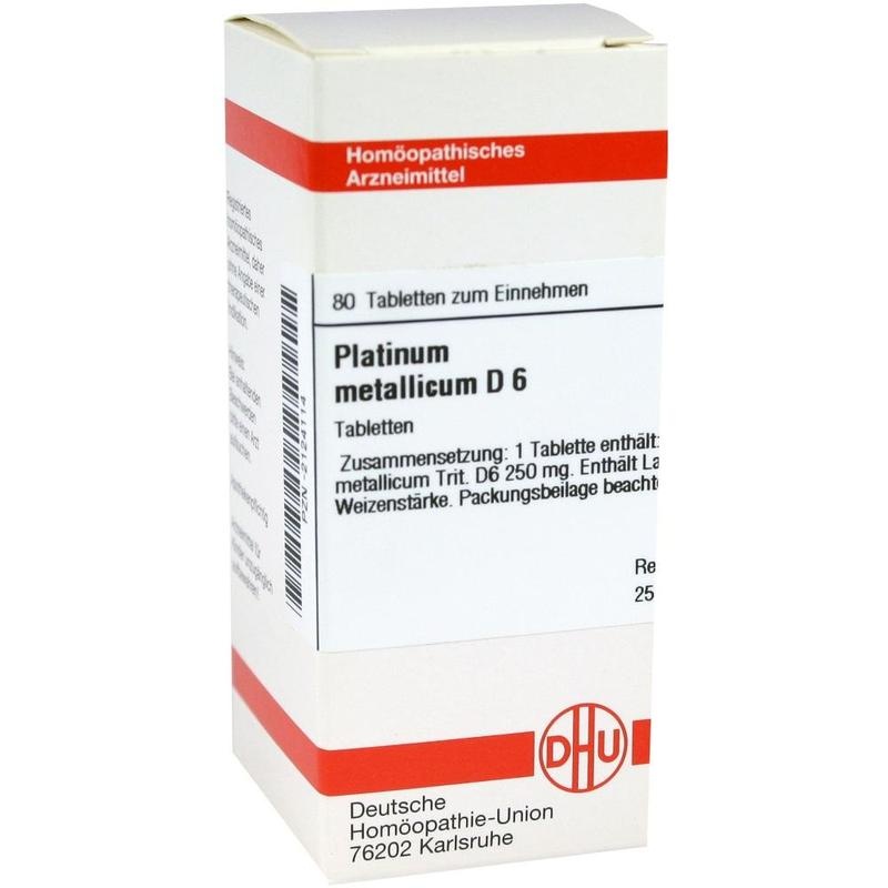 PLATINUM METALLICUM D 6 Tabletten