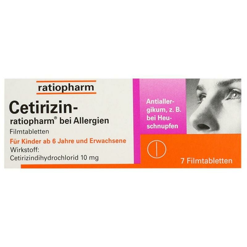 CETIRIZIN-ratiopharm bei Allergien 10 mg Filmtabl.