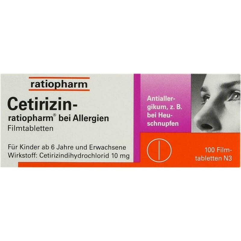 CETIRIZIN-ratiopharm bei Allergien 10 mg Filmtabl.