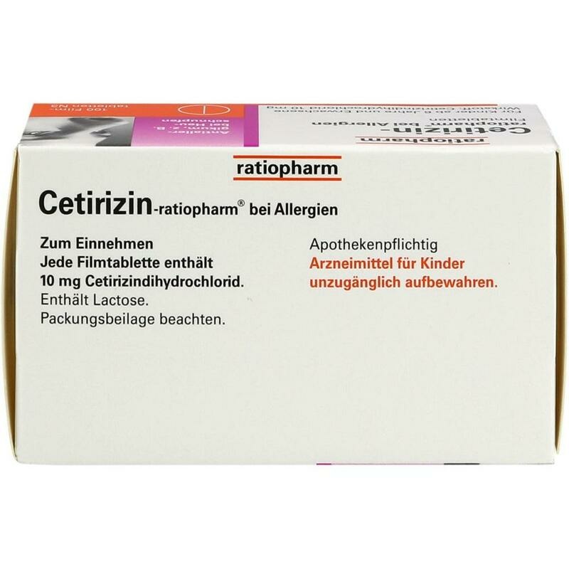 CETIRIZIN-ratiopharm bei Allergien 10 mg Filmtabl.