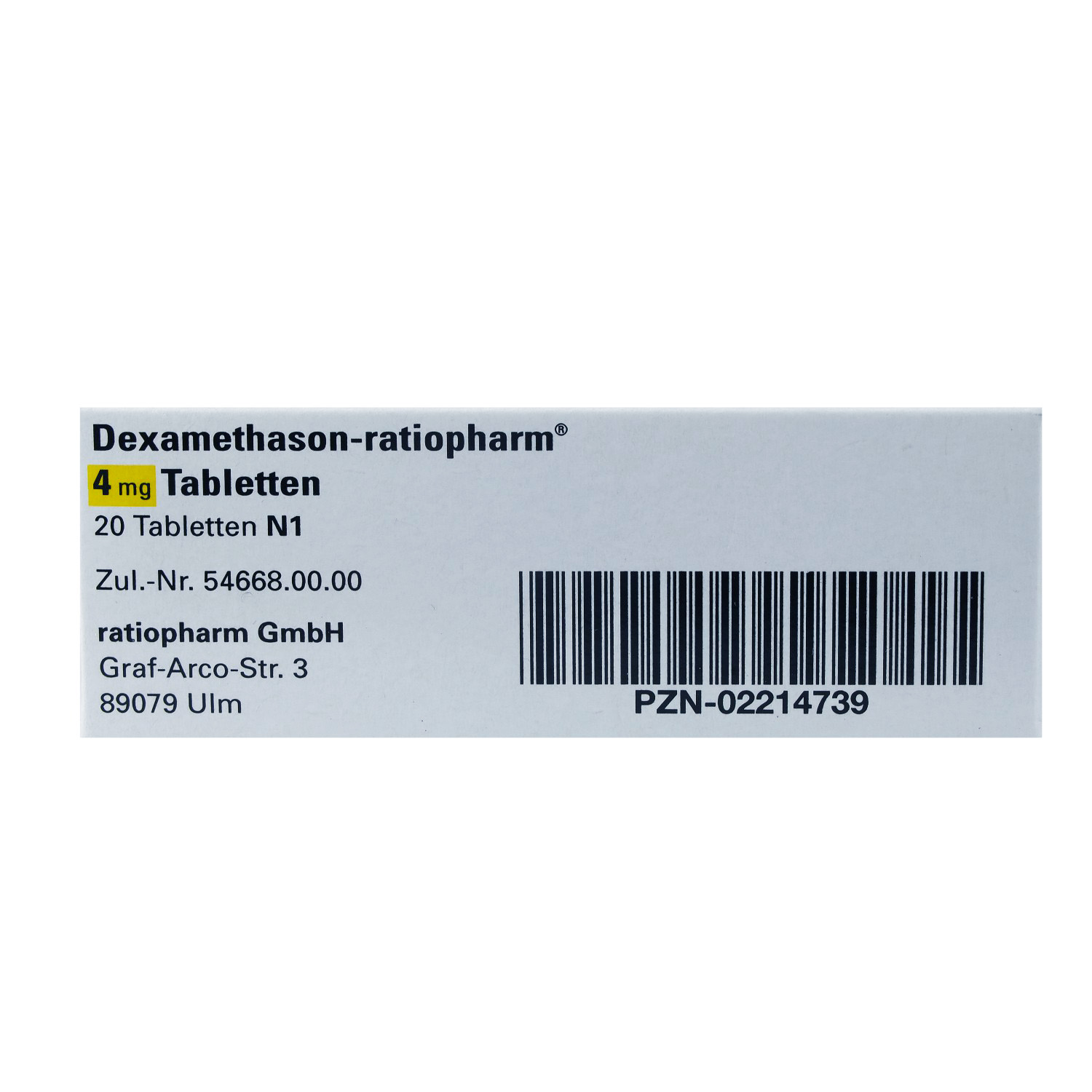 DEXAMETHASON-ratiopharm 4 mg Tabletten