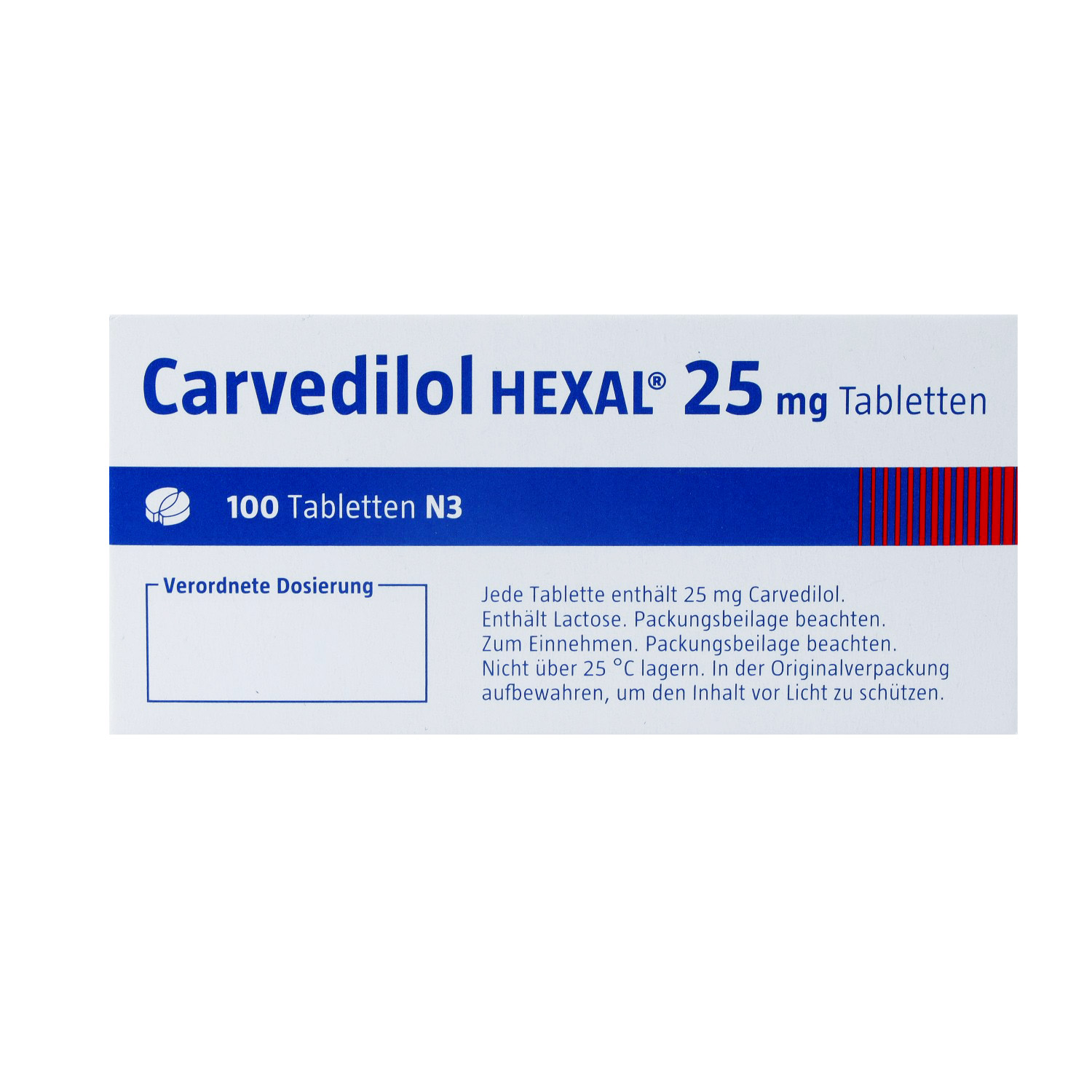 CARVEDILOL HEXAL 25 mg Tabletten