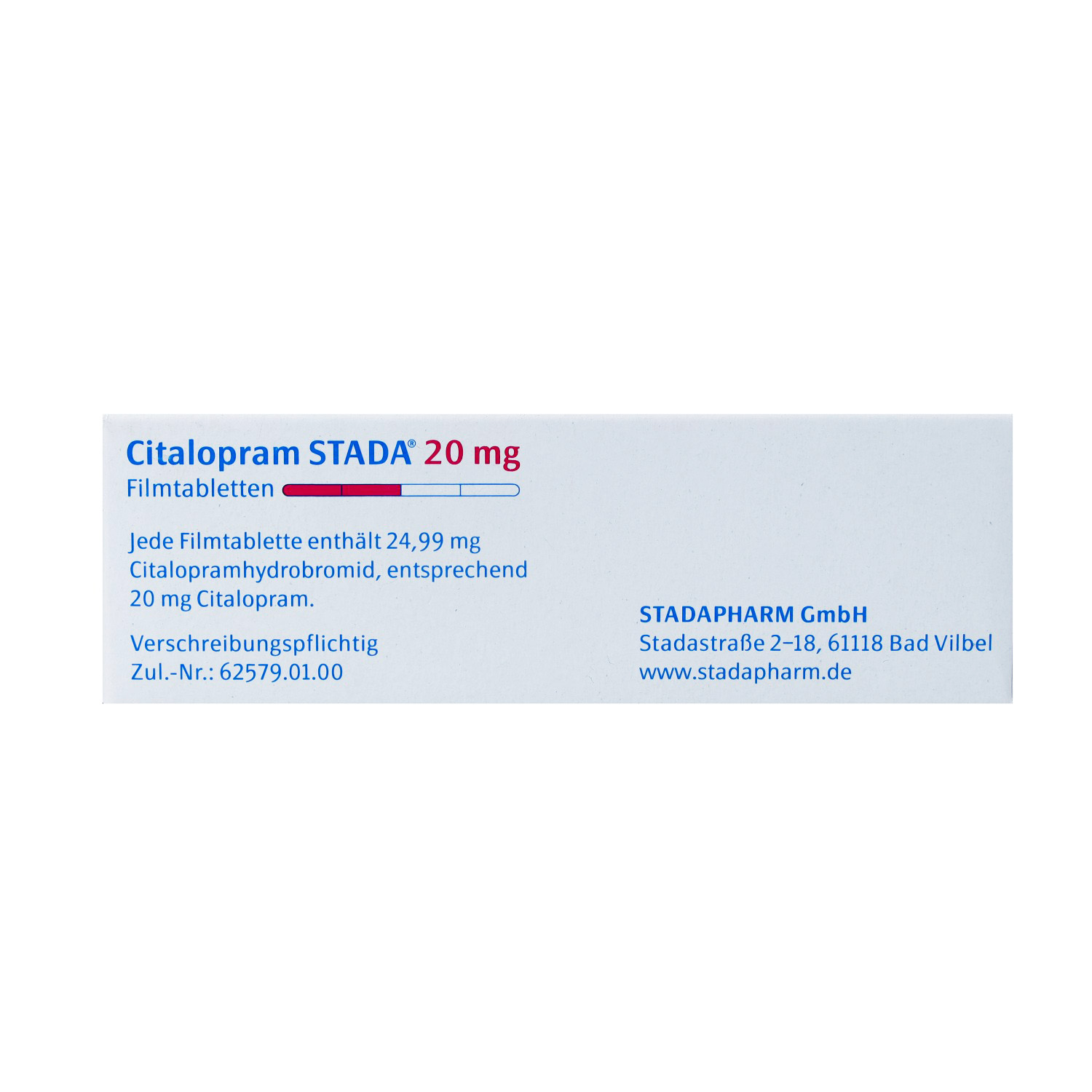 CITALOPRAM STADA 20 mg Filmtabletten