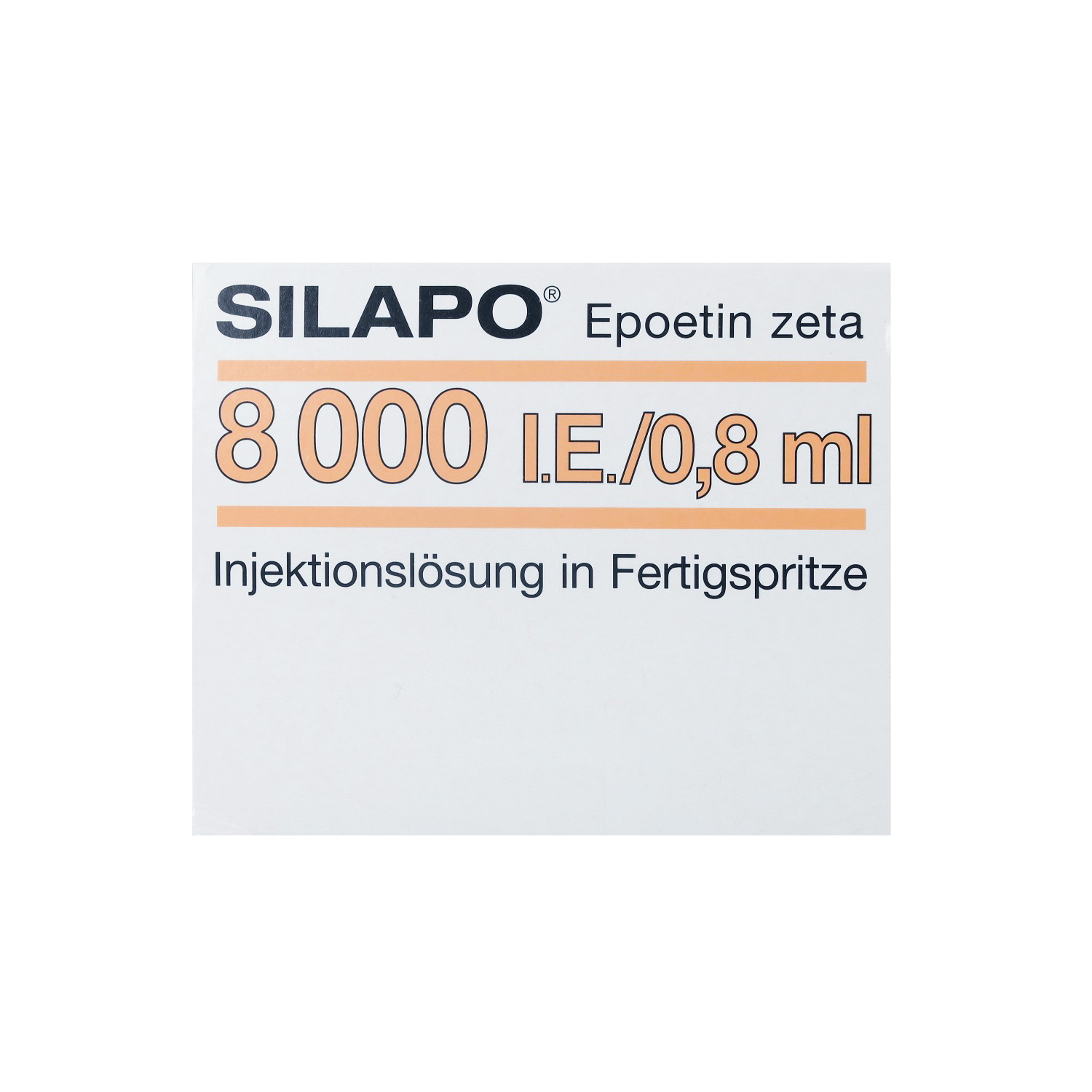 SILAPO 8.000 I.E./0,8 ml Inj.-Lösung Fertigspr.