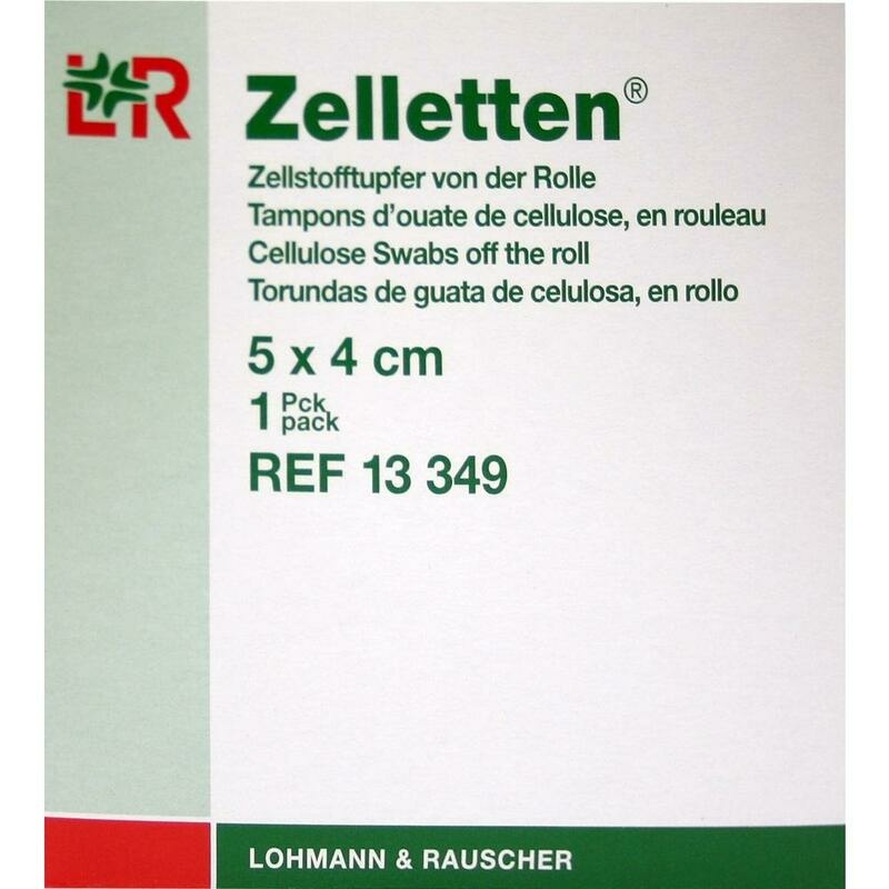 ZELLETTEN Tupfer 4x5 cm unsteril Rolle