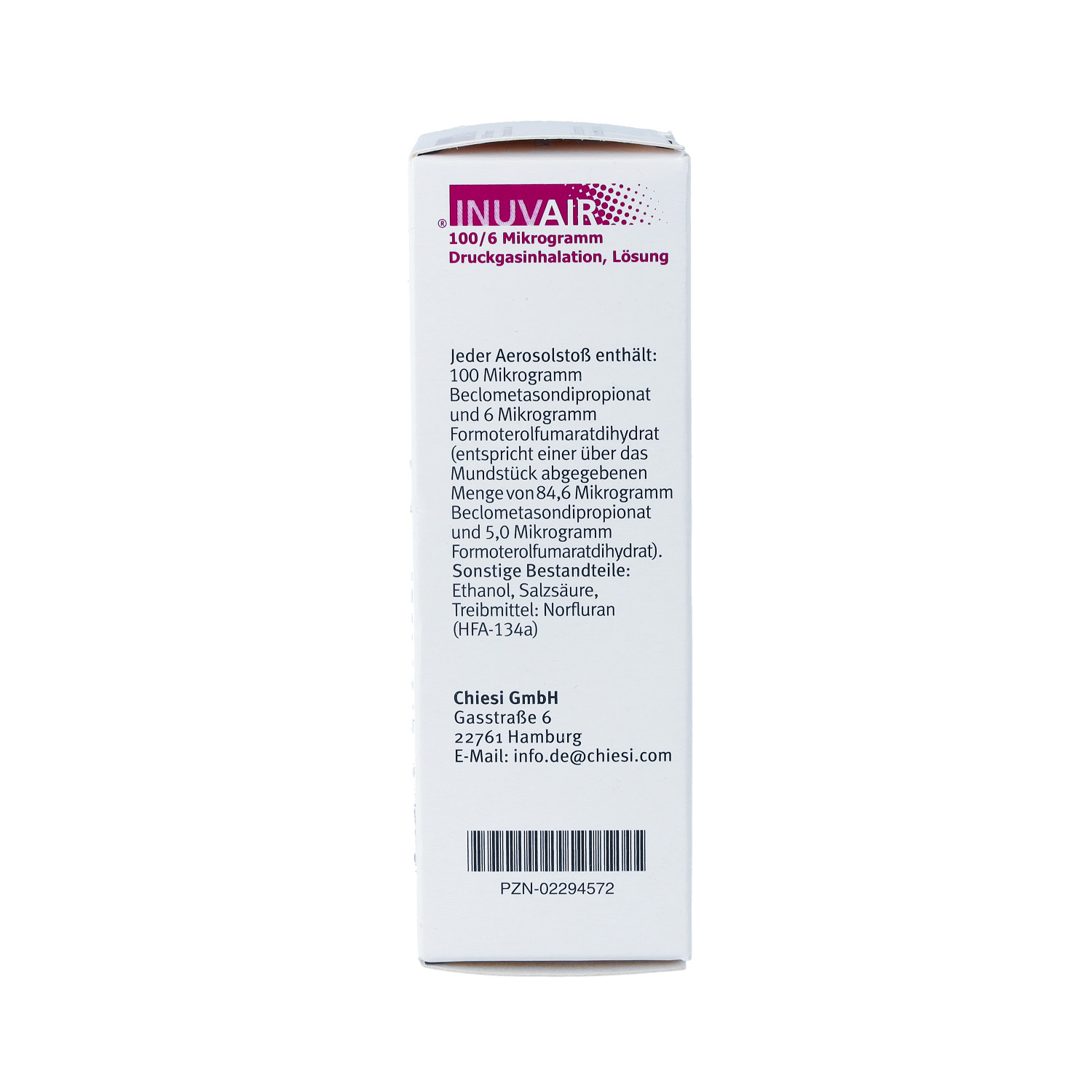 INUVAIR 100/6 μg 120 Hub Druckgasinhalat