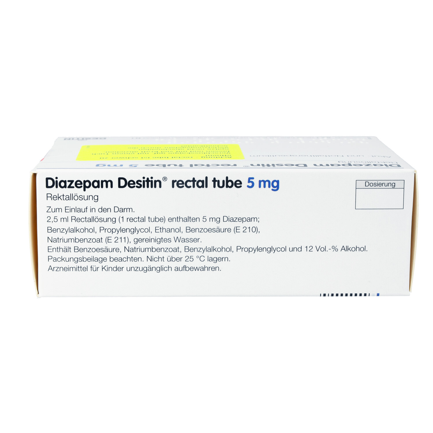DIAZEPAM DESITIN 5 mg rectal Mikroklist.