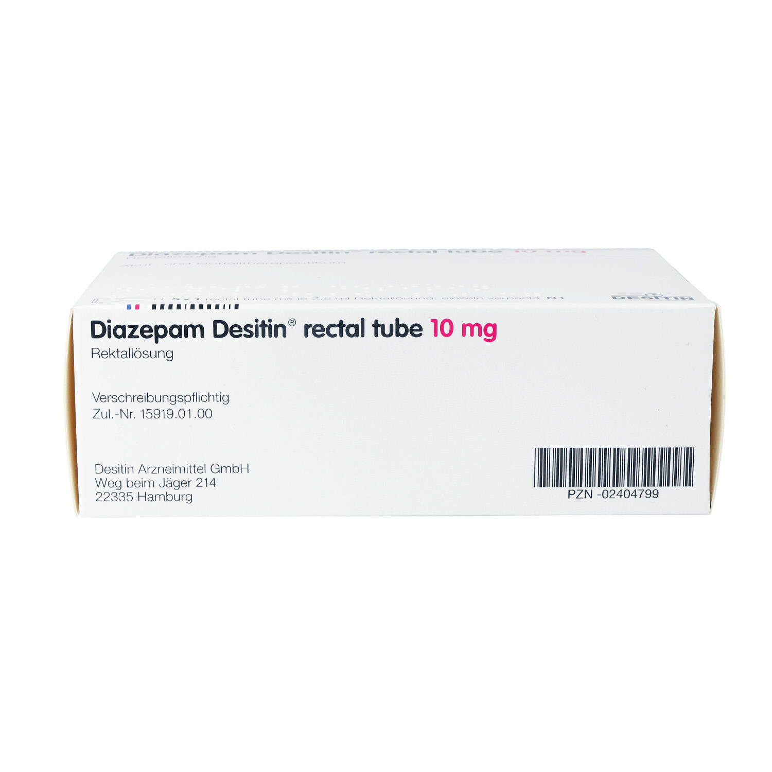 DIAZEPAM DESITIN 10 mg rectal Mikroklist.