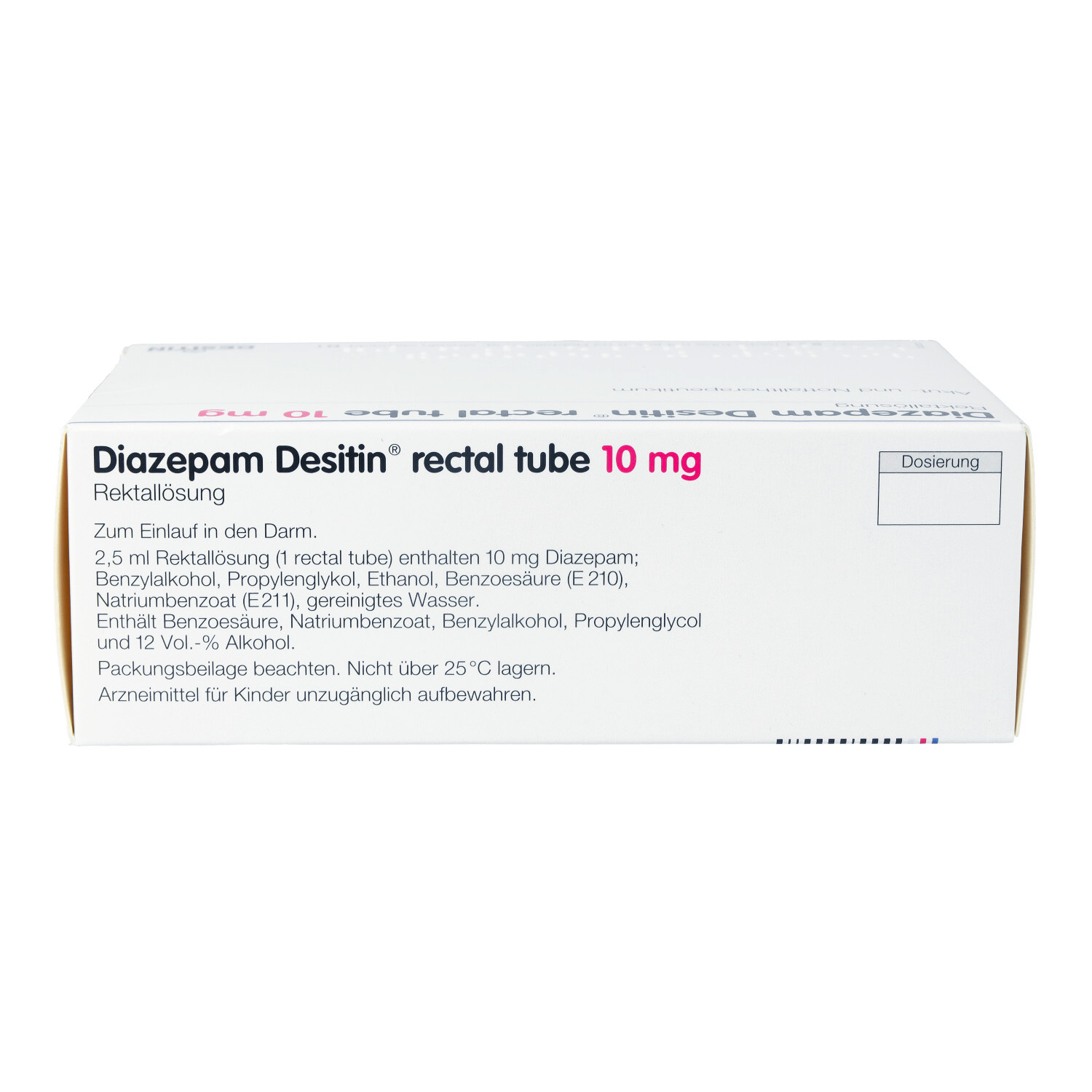 DIAZEPAM DESITIN 10 mg rectal Mikroklist.