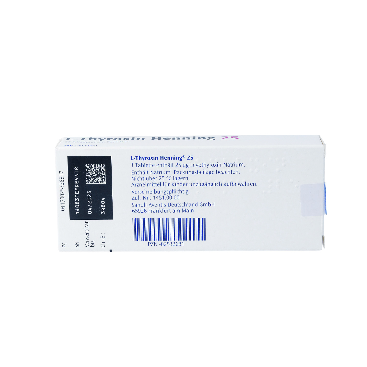 L-THYROXIN 25 Henning Tabletten