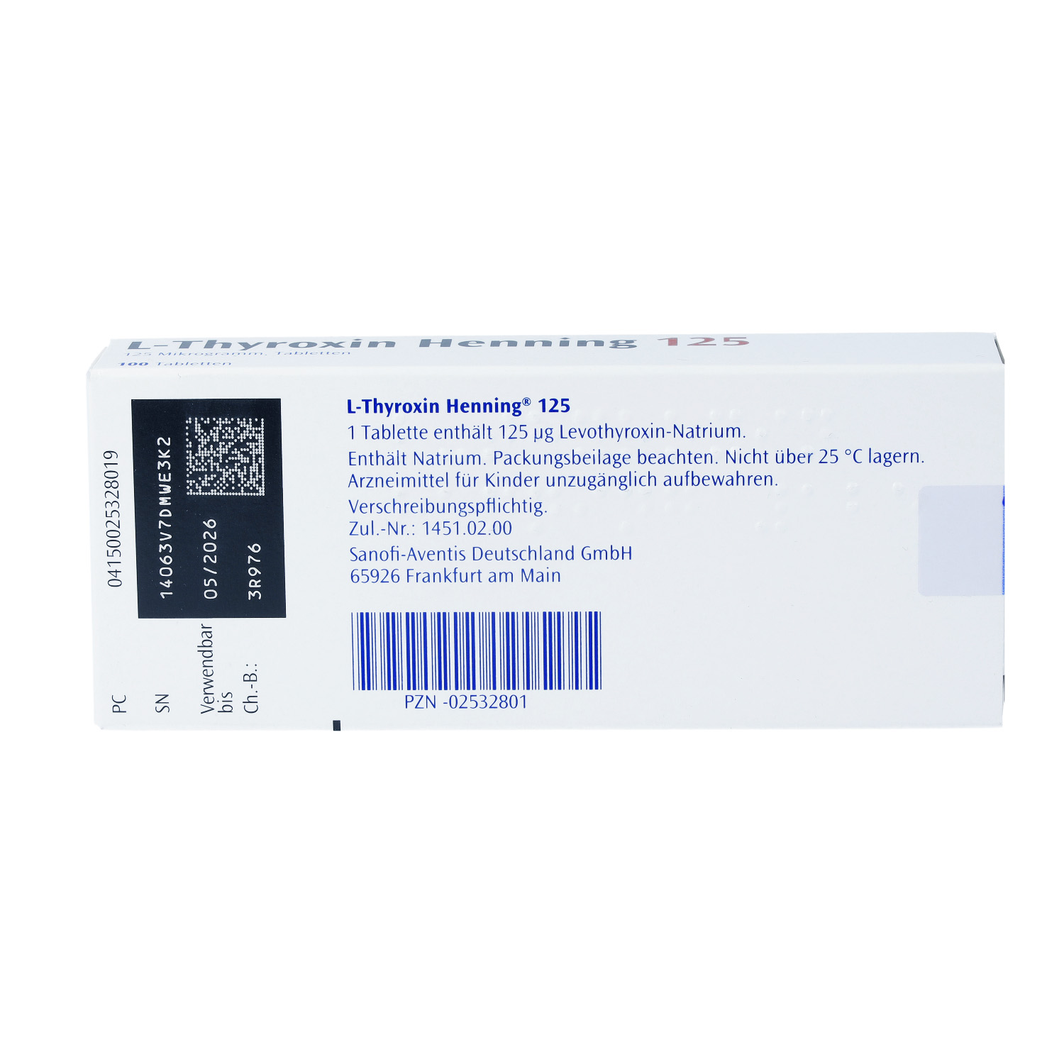 L-THYROXIN 125 Henning Tabletten