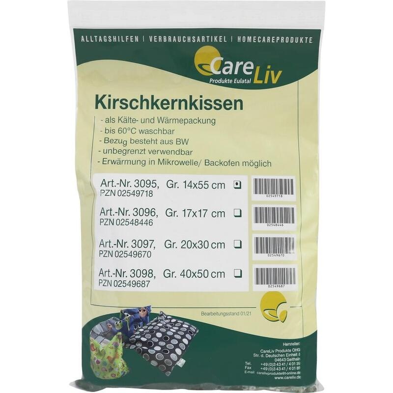 KIRSCHKERNKISSEN 14x55 cm