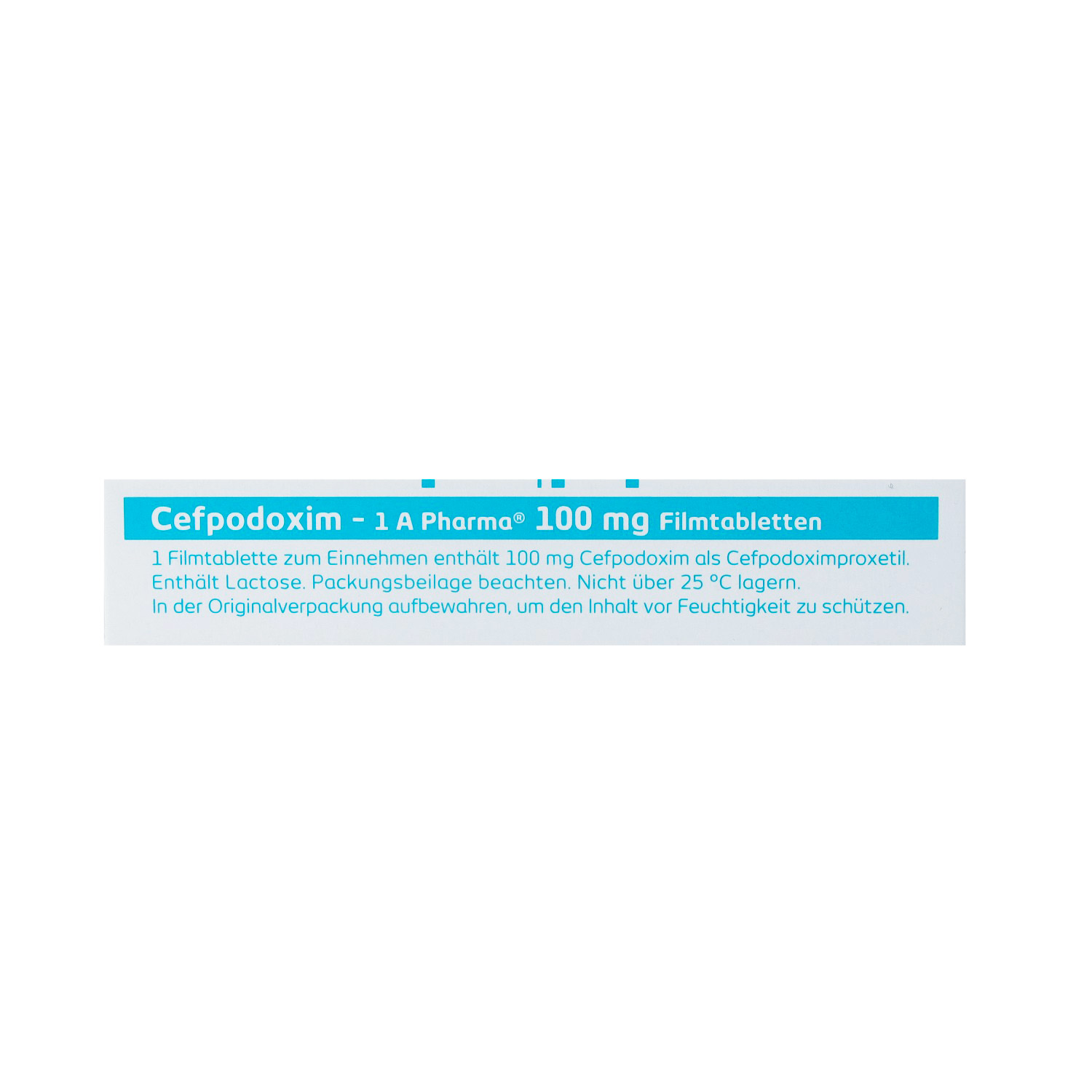 CEFPODOXIM-1A Pharma 100 mg Filmtabletten