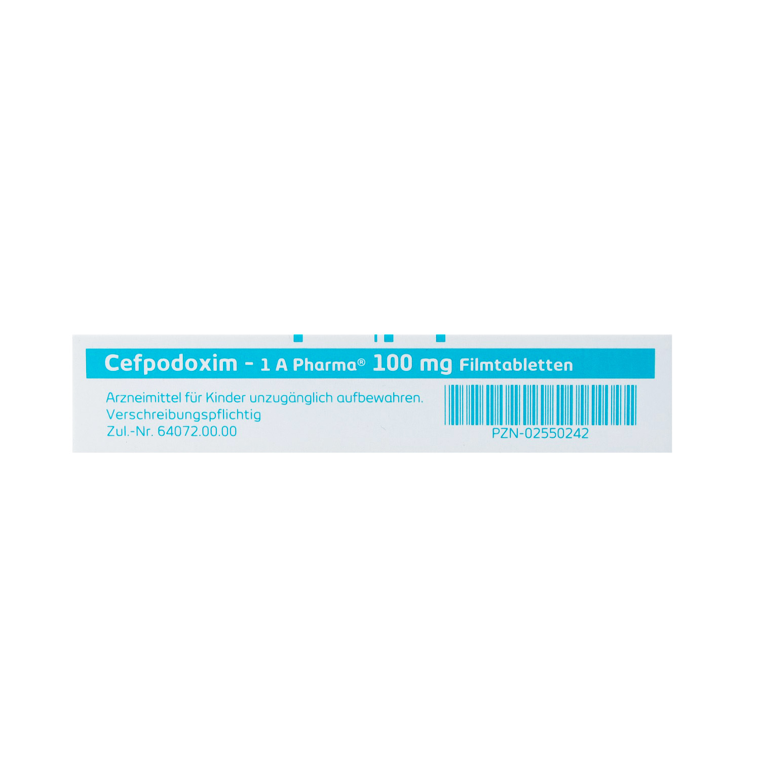 CEFPODOXIM-1A Pharma 100 mg Filmtabletten