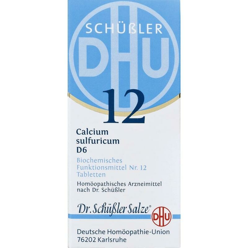 BIOCHEMIE DHU 12 Calcium sulfuricum D 6 Tabletten