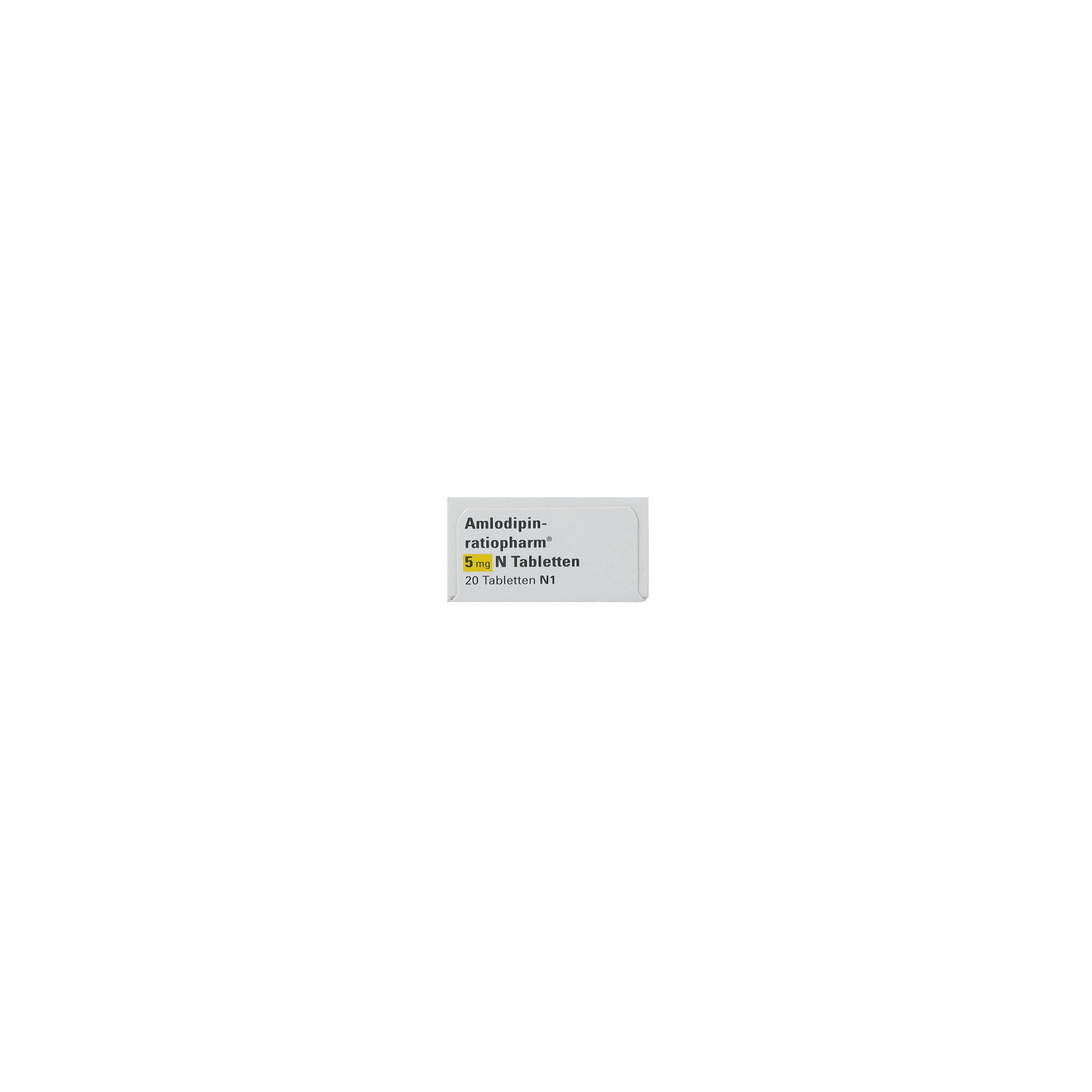 AMLODIPIN-ratiopharm 5 mg N Tabletten