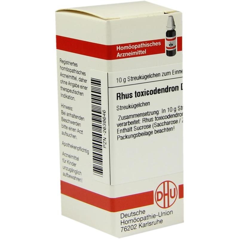 RHUS TOXICODENDRON D 10 Globuli