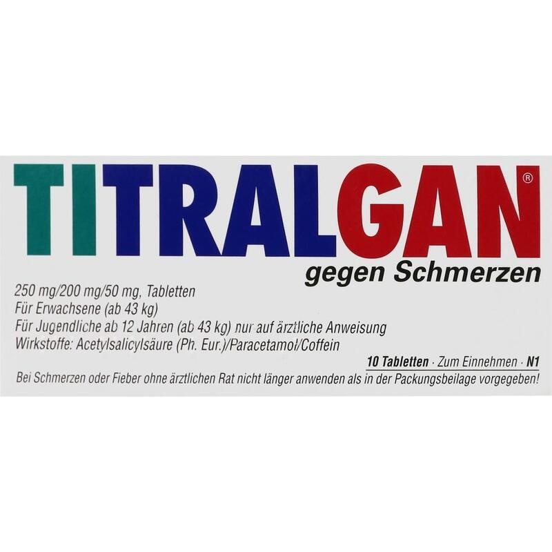 TITRALGAN Tabletten gegen Schmerzen
