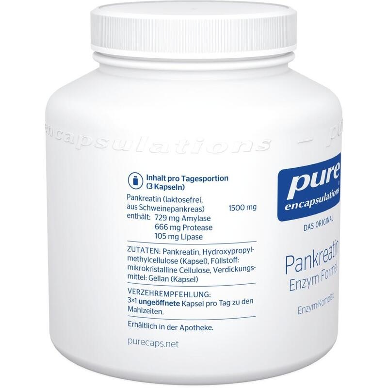 PURE ENCAPSULATIONS Pankreatin Enzym Formel Kaps.