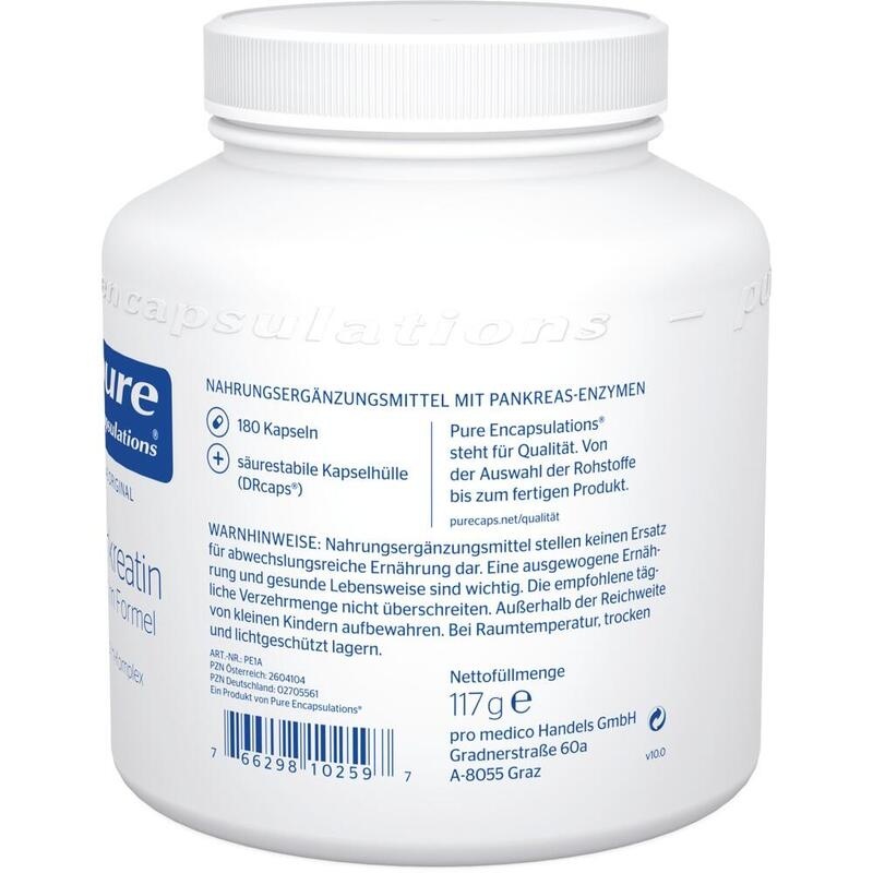 PURE ENCAPSULATIONS Pankreatin Enzym Formel Kaps.