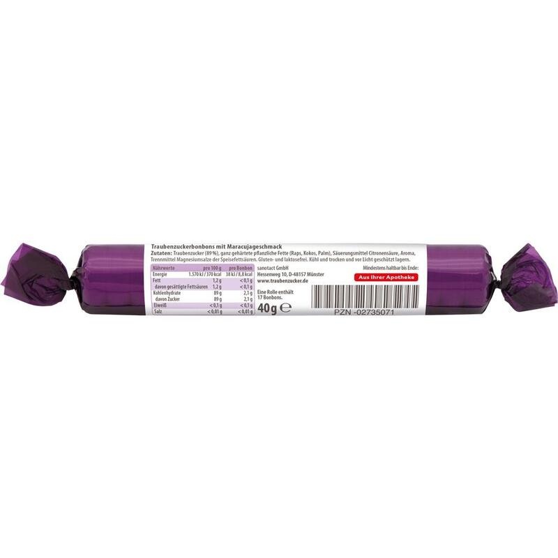 INTACT Traubenzucker Rolle Maracuja