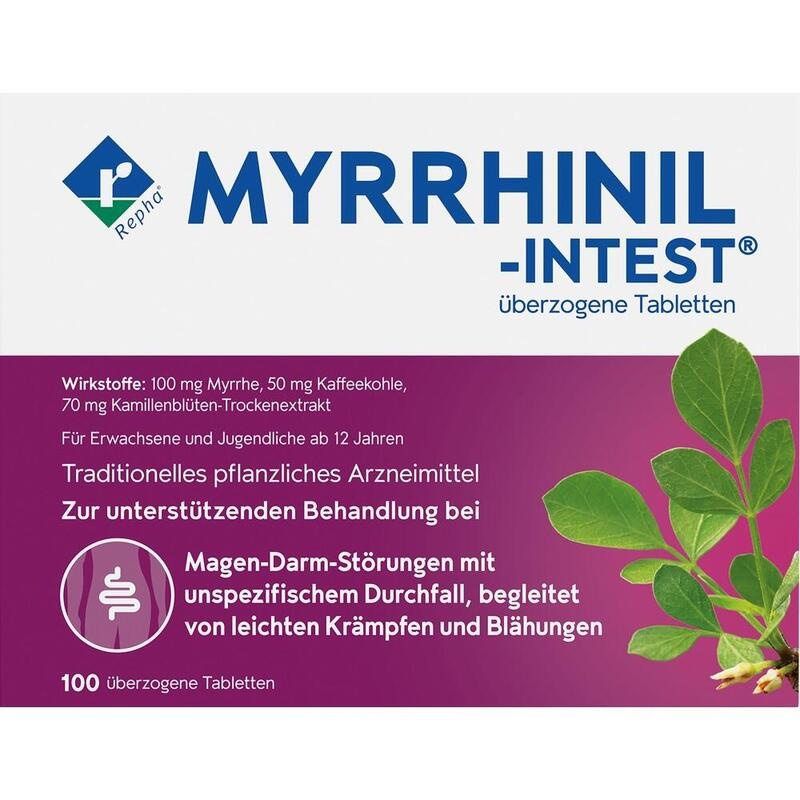 MYRRHINIL INTEST überzogene Tabletten