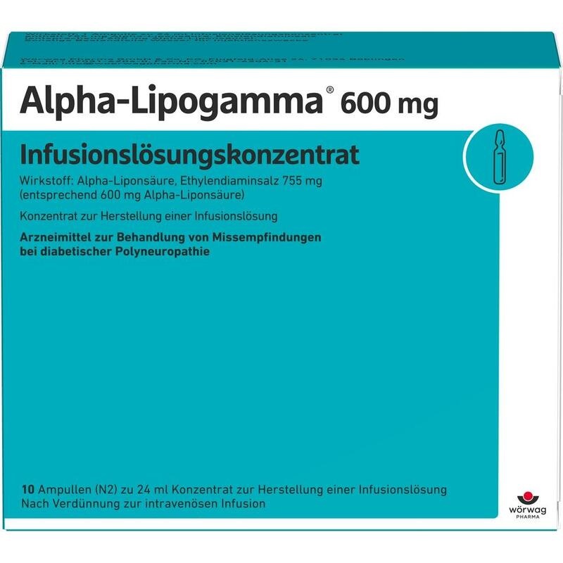 ALPHA-LIPOGAMMA 600 mg Infusionslösungskonz.