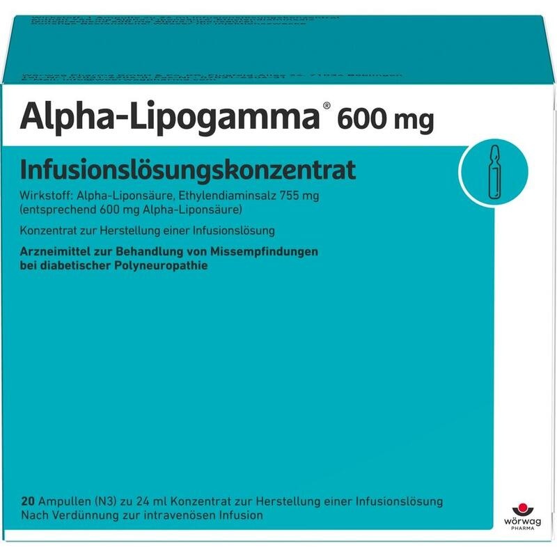 ALPHA-LIPOGAMMA 600 mg Infusionslösungskonz.