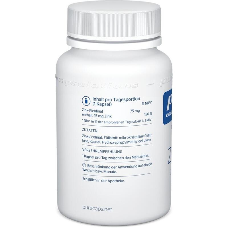 PURE ENCAPSULATIONS Zink 15 Zinkpicolinat Kapseln