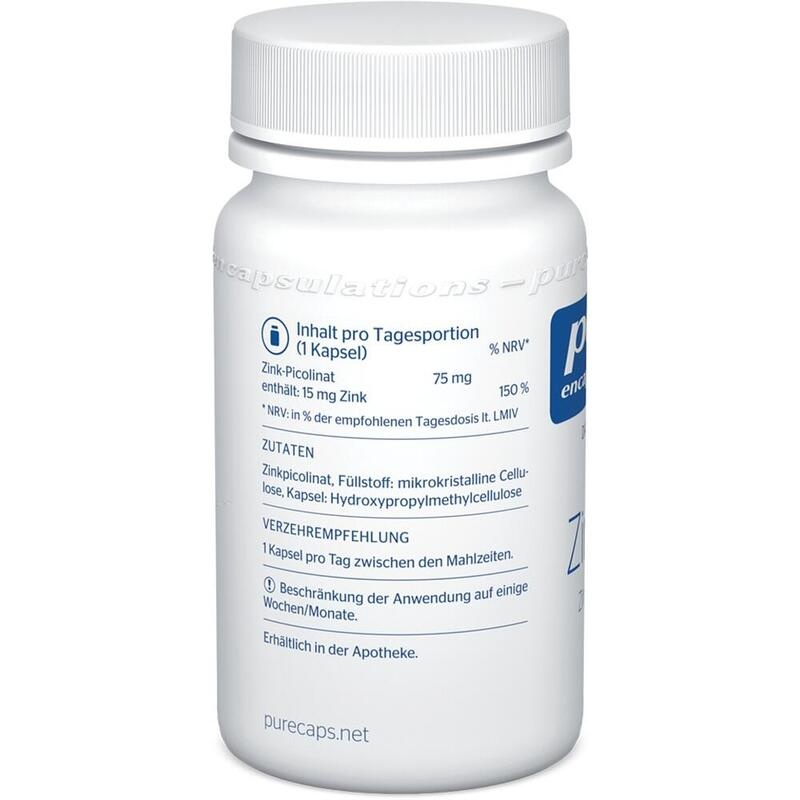 PURE ENCAPSULATIONS Zink 15 Zinkpicolinat Kapseln