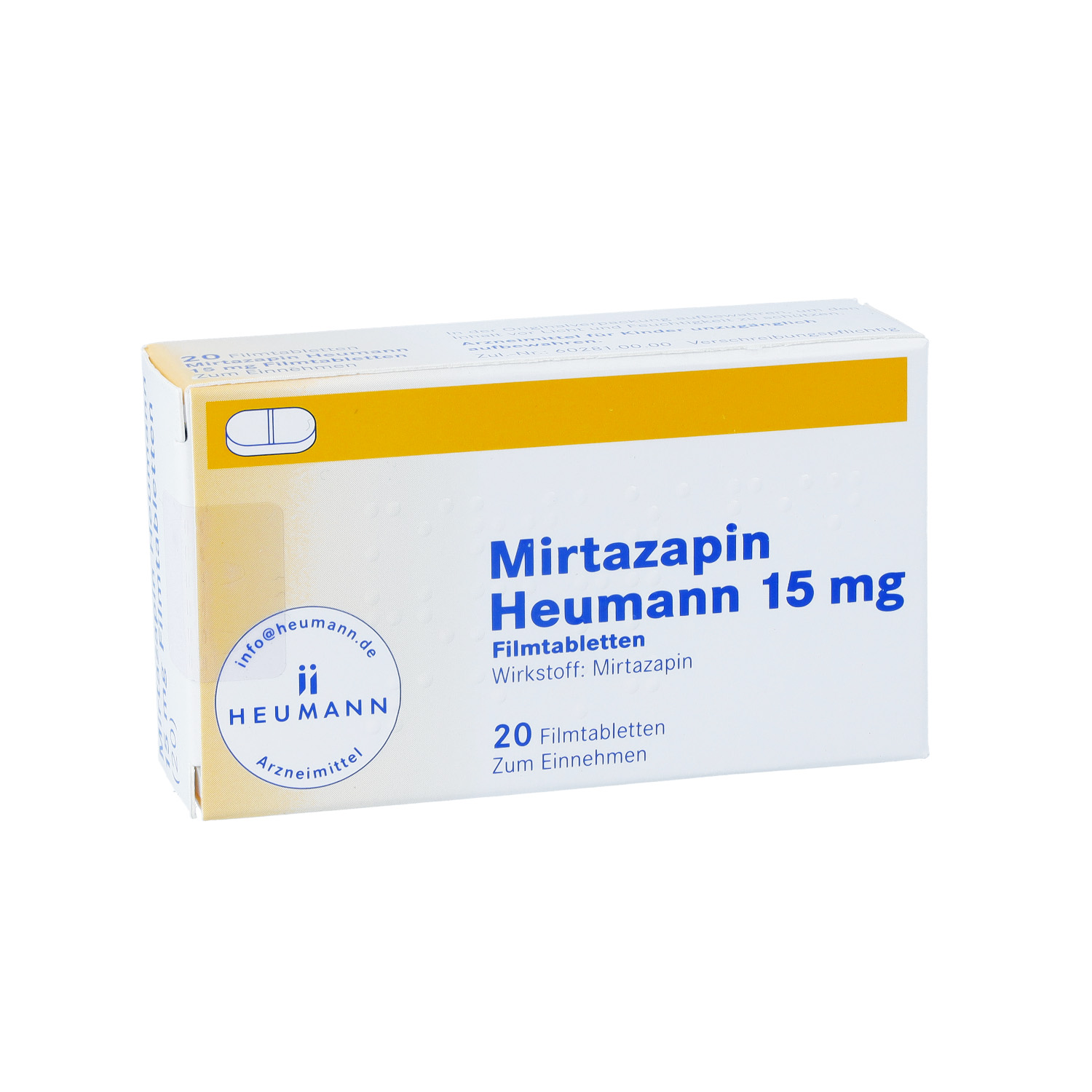 MIRTAZAPIN Heumann 15 mg Filmtabletten