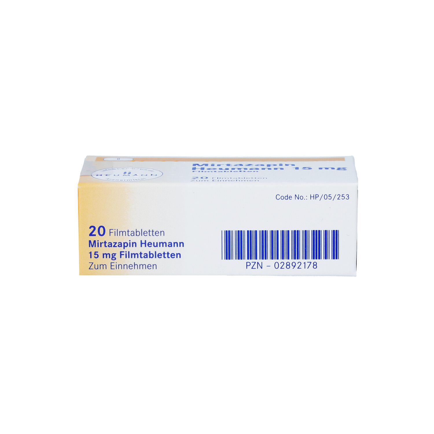 MIRTAZAPIN Heumann 15 mg Filmtabletten