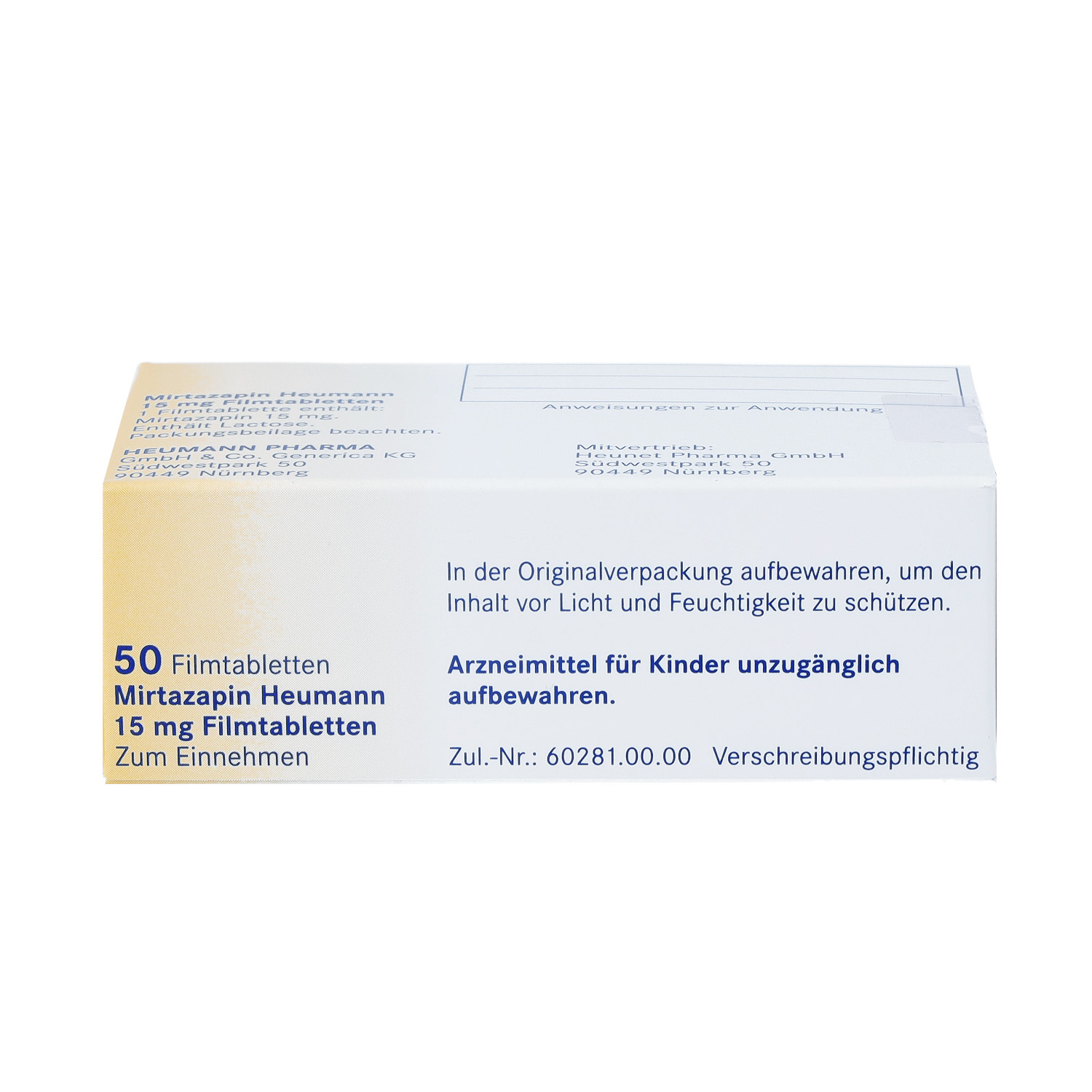 MIRTAZAPIN Heumann 15 mg Filmtabletten